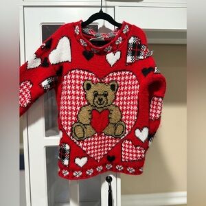 Vintage Basic Edition Red Heart Teddy Bear Sweater